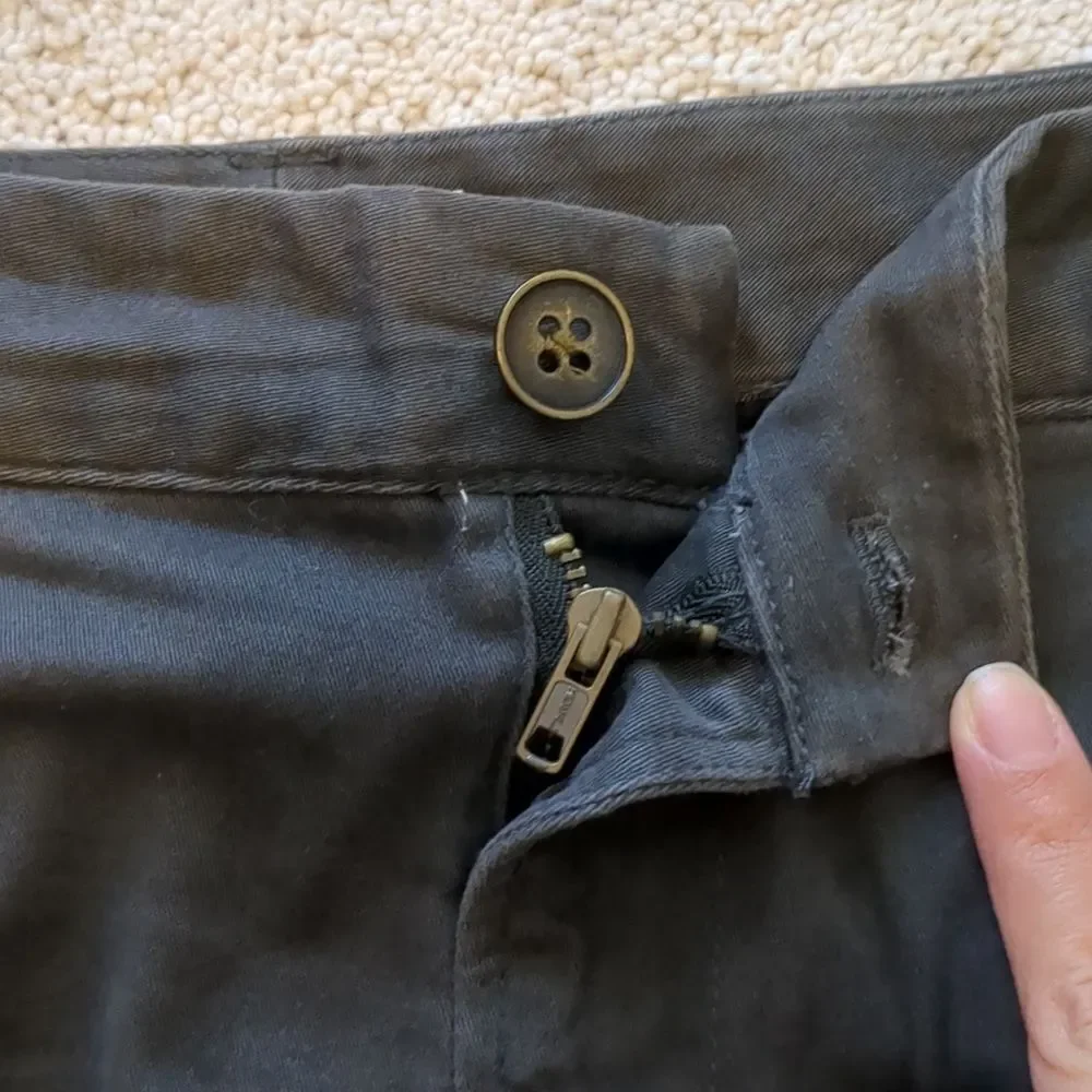 Old Navy Gray Denim Skirt Size 14 - Picture 4 of 8
